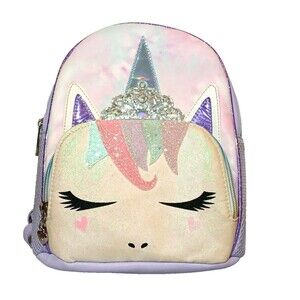 Miss Gwen's OMG Accessories Rainbow Ombré Unicorn Glitter Mini Backpack $40 MSRP